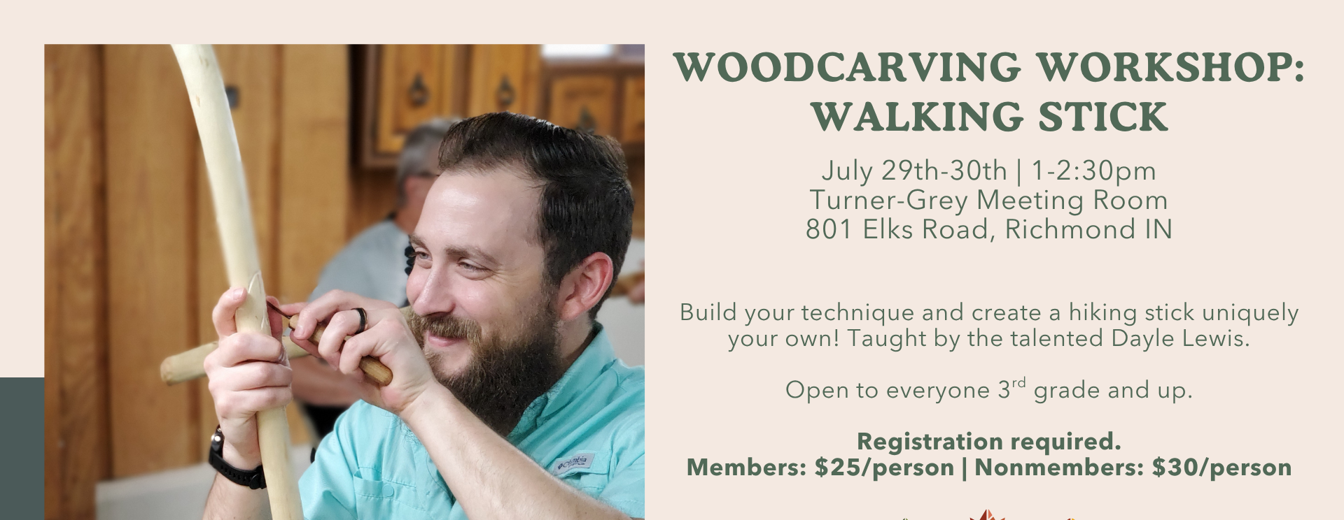Woodcarving Workshop: Walking Stick